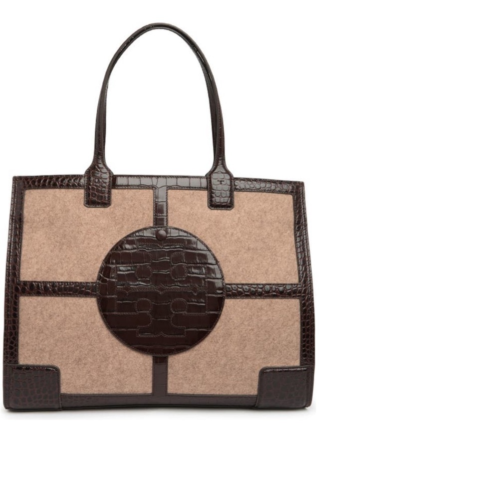 🔥🔥TORY BURCH Ella Felt Quadrant Tote Bag